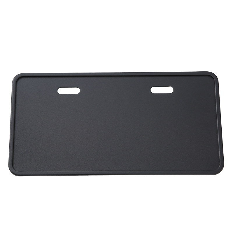 Soporte de placa de licencia negro caliente transfronterizo soporte de placa de licencia de acero inoxidable Marco de placa de licencia de coche soporte de placa de aleación de aluminio de coche