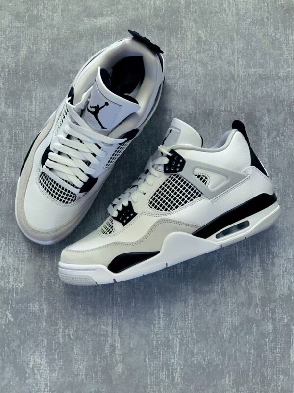 Shoes Pure Original Aj4 Basketball Shoes Pebbled Leather Practical Training Shoes Joe 4 Casual Sports Shoes High-Top Sneakers