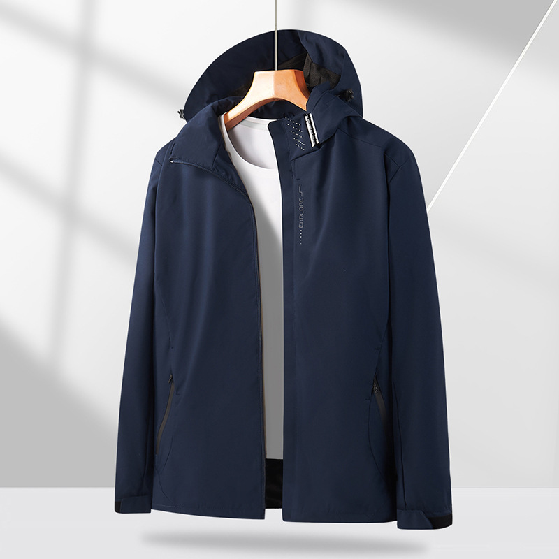 Pareja a prueba de viento, impermeable y resistente al desgaste al aire libre, chaqueta de trabajo, abrigo, abrigo de otoño y invierno, abrigo de ocio personalizado image 9