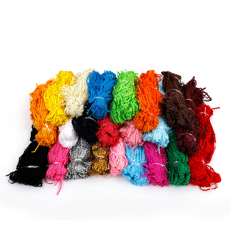 Venta al por mayor 5mm colorido agua onda borde cinta curva borde banda curva cinturón S-tipo encaje cinta polipropileno onda cinturón