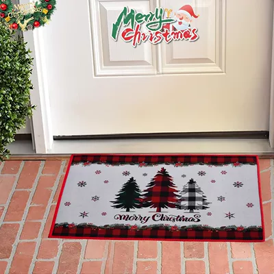Avtomobil döşəmə paspasları — Christmas Cartoon Floor Mat - christmas-5-4060cm