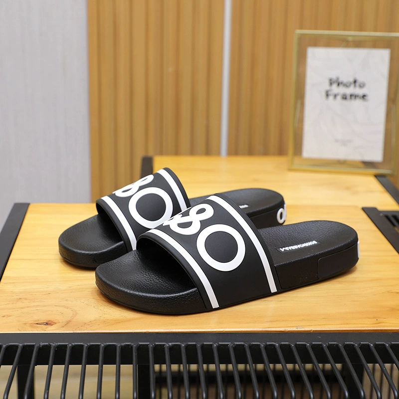 2025 новые летние домашние модные пляжные шлепанцы с надписью, дышащие сандалии для мужчин