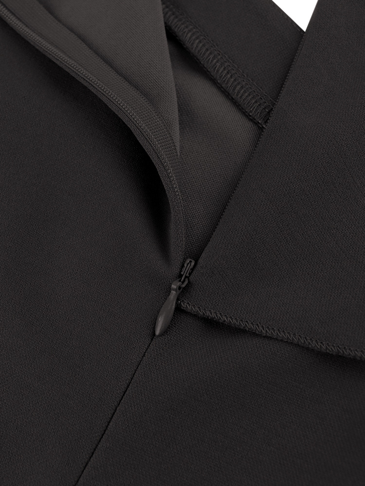 Ženska oblačila, nabrano krilo z odprtimi rameni, vsestransko, plus size_voghion.com