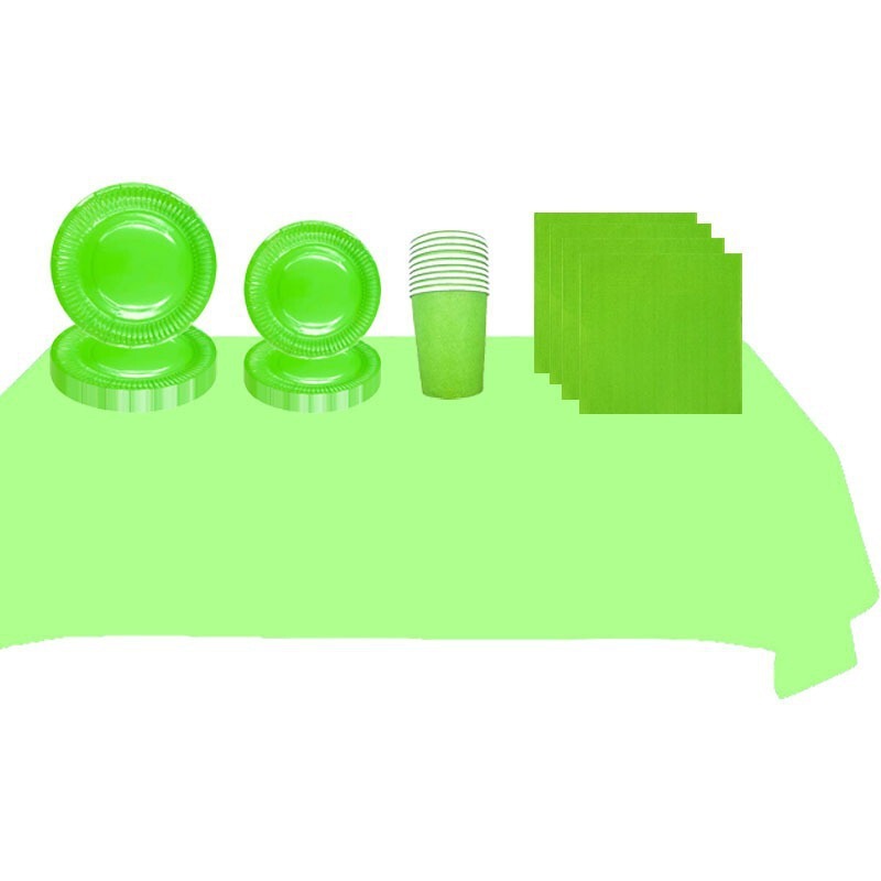 New factory direct selling pure Pink Party suit thickened disposable paper cup paper tray paper cup tissue party supplies