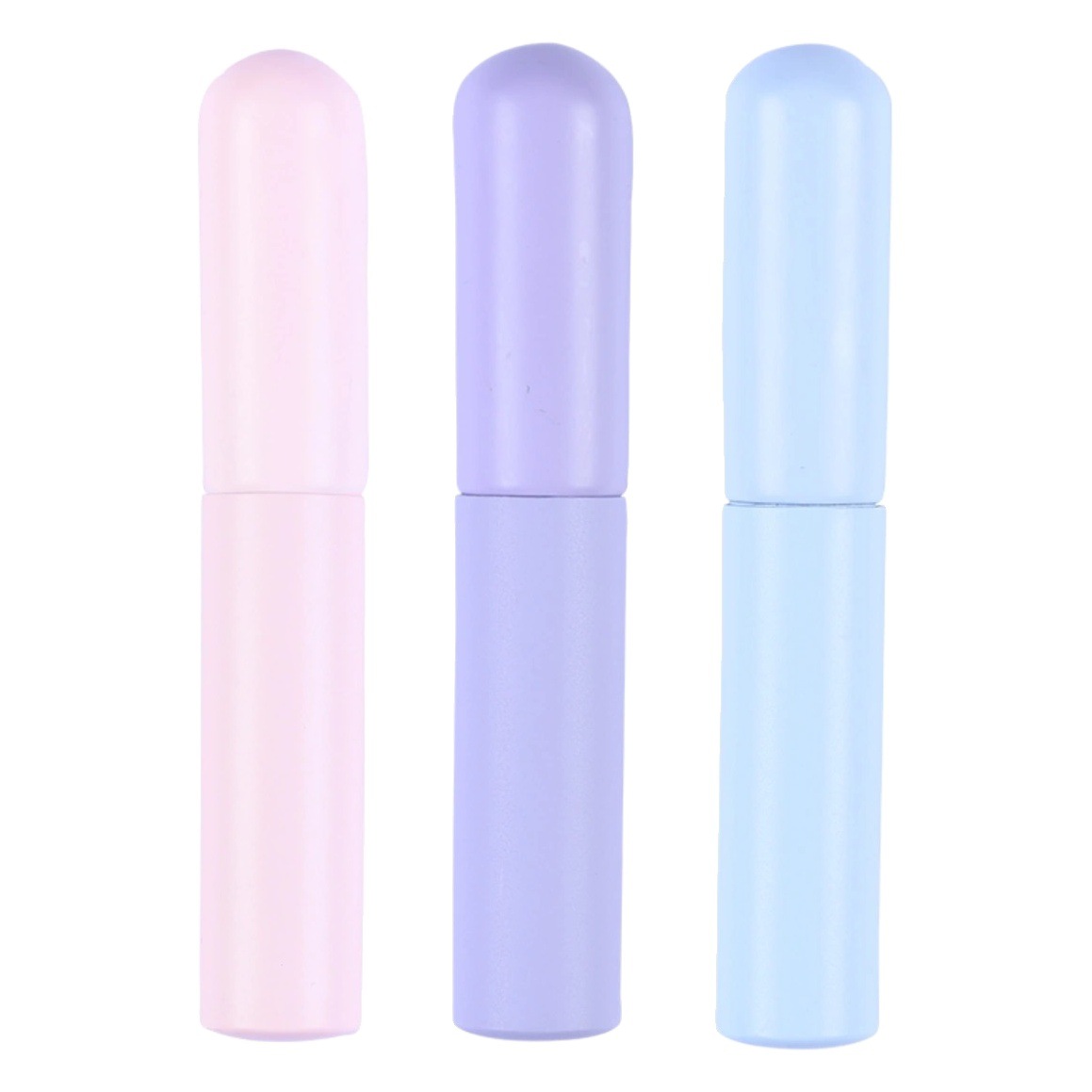 Cepillo labial de silicona con tapa Q suave pequeño portátil cabeza redonda dedo lápiz labial del vientre pincel corrector floreciente mini pincel de maquillaje para principiantes