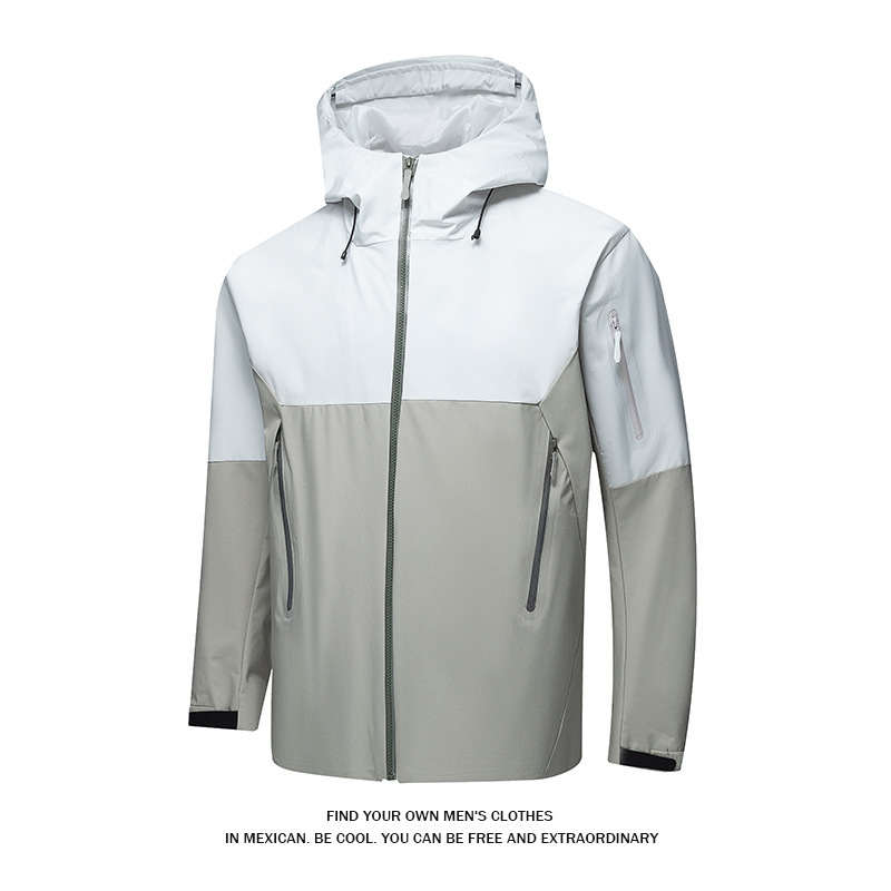 Lightweight Fully Heat-Sealed Seamless Adhesive Jacket for Men and Women, Three-Proof Hardshell Jacket for Couples, Outdoor Mountaineering Clothing for Men