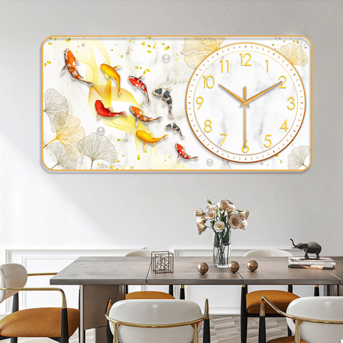 [30cm*60cm] Living room, dining room, bedroom decoration painting, sofa background wall hanging painting, study room clock