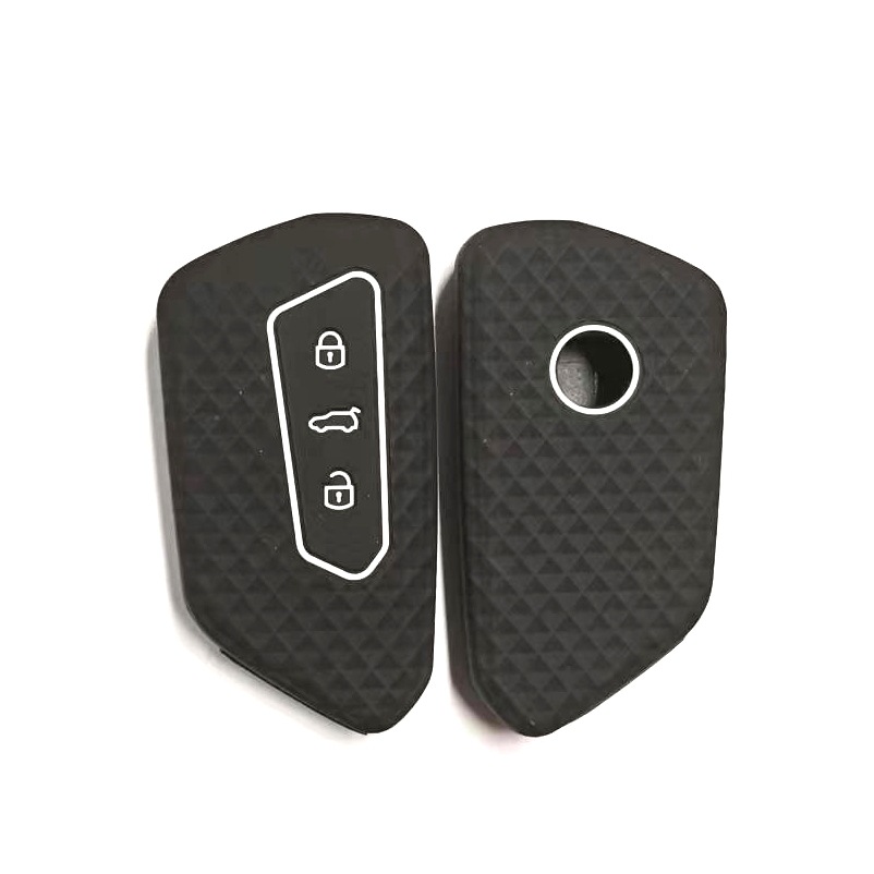 Silicone set for Volkswagen 3 key Skoda Octavia PRO MK8 car key set ID remote control key case