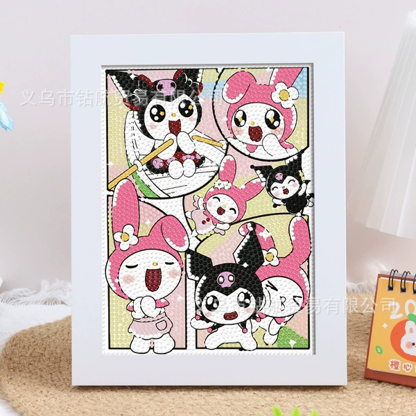 Kuromi Melody [painted heart 15*20]
