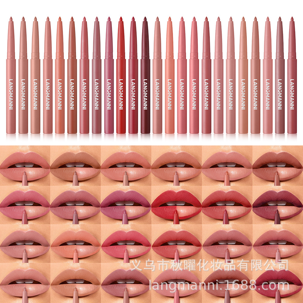 Langmanni's New 24-Color Matte Lip Liner Is Exclusively Available for Cross-Border Sales on Amazon Temu Wholesale