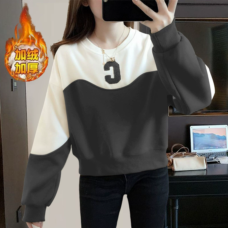 Fleece demi-season sweatshirt, jacket, internet celebrity
