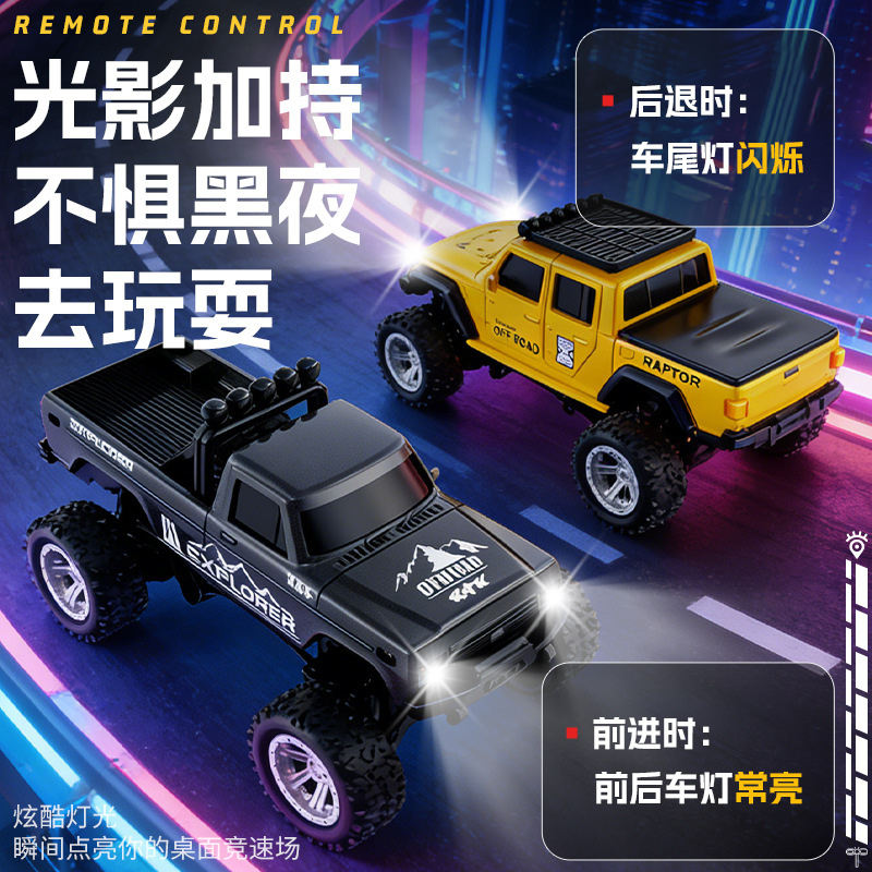 Nuevo escritorio 1: 64 mini coche de control remoto juguete para niños doble cara de control manejo de coche modelo rc juguete para niños