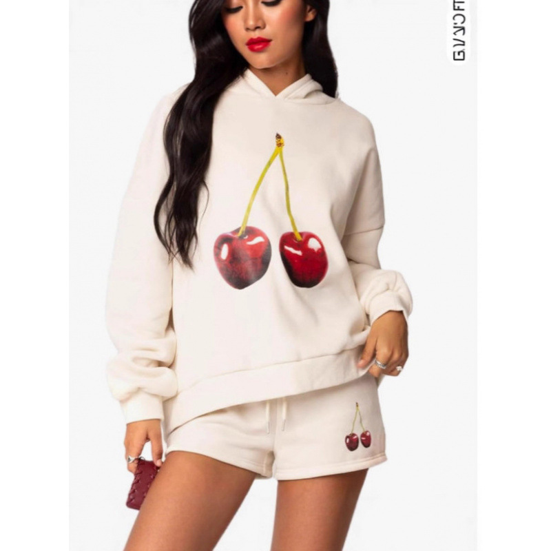 Foreign Trade European Size Women's Fleece Sweatshirt with Star Print, Patch Pockets, Drawstring, Large Size, Drop Shoulder, Hooded Sweatshirt Wholesale Foreign Trade European Size Women's Fleece Sweatshirt with Star Print, Patch Pockets, Drawstring, Large Size, Drop Shoulder, Hooded Sweatshirt Wholesale