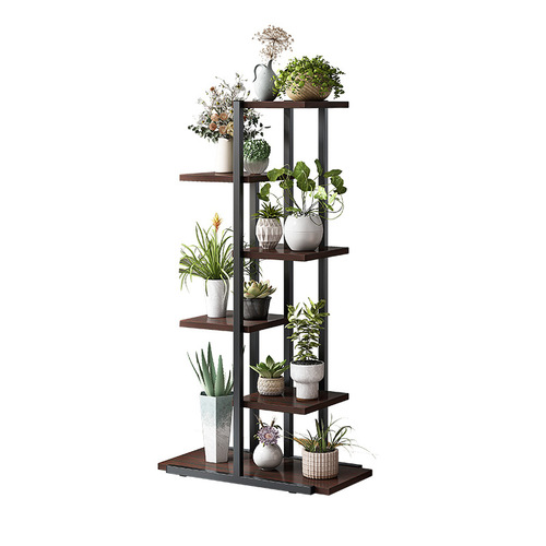 Greenery Flower Stand Living Room Floor Standing Luxury Balcony Shelf Indoor Iron Multi-Level Planter Stand Succulent Flower Stand