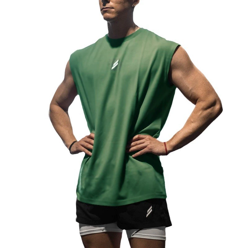 Men's breathable summer quick dry sports vest for gym sleevless, American style, for running
