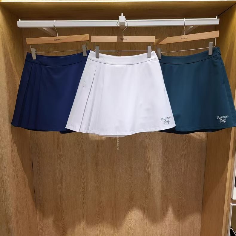 Korean Golf Summer Clothing for Women New Pleated Casual Anti-Exposure Short Skirt Fashionable Sports Skirt