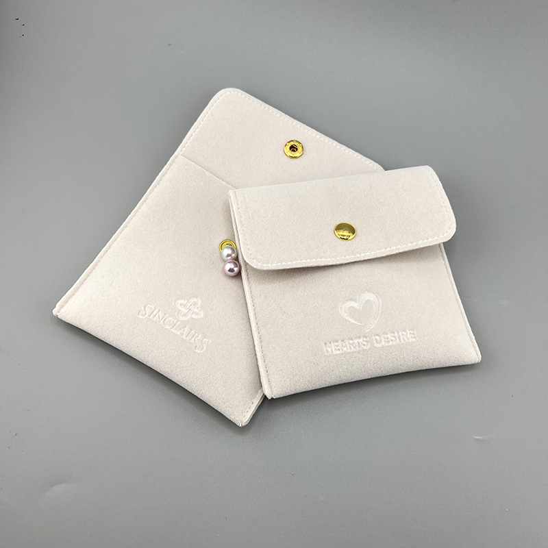 定制磨砂PU翻盖袋首饰按扣袋 防水皮革饰品翻盖袋 耳机折叠翻盖袋