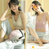 Her best friend New products Beautiful back Bras Wireless sleep Underwear Elastic force Broad shoulders vest wholesale