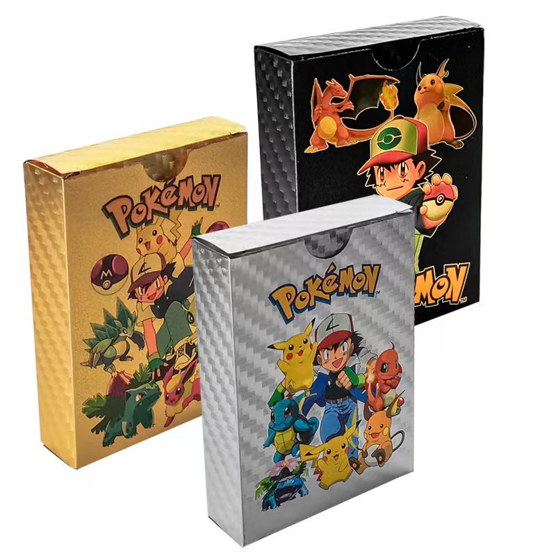 55 Pokémon Gold Foil Cards, Anime Merchandise, Cross-Border Hot-Selling Products, Wholesale in Stock 55 Pokémon Gold Foil Cards, Anime Merchandise, Cross-Border Hot-Selling Products, Wholesale in Stock