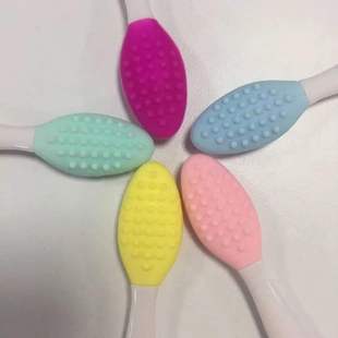 Manufacturer in stock silicone nose cleaning brush nose acne removing blackhead brush cleaning nose wing on both sides silicone nose washing brush