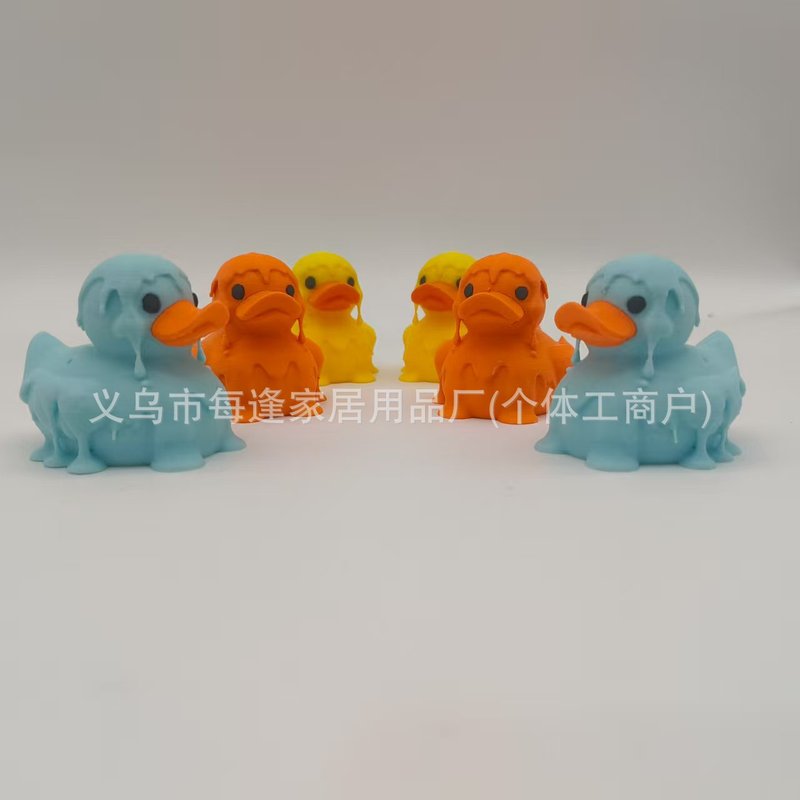 每逢3D打印农场生气鸭融化鸭流汗鸭肌肉鸭站立鸭跨境爆款玩具装饰|undefined