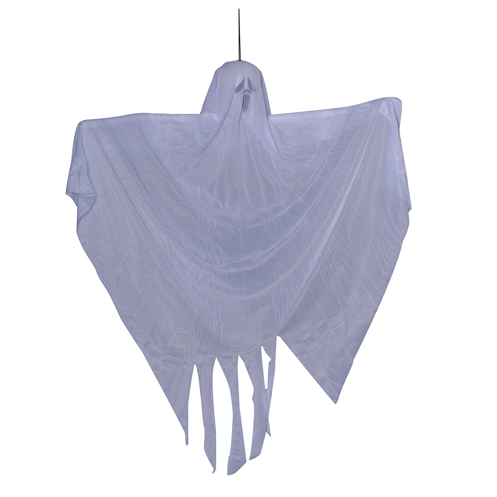 Cruz-frontera decoración de Halloween fantasma colgando fantasma blanco horror fantasma fiesta casa embrujada escena accesorios de decoración