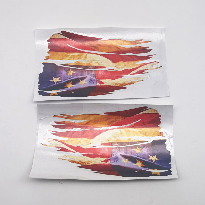 Bandera americana parabrisas pegatina camión portón trasero calcomanía pickup camión pegatina transfronterizo e-commerce coche suministros image 4