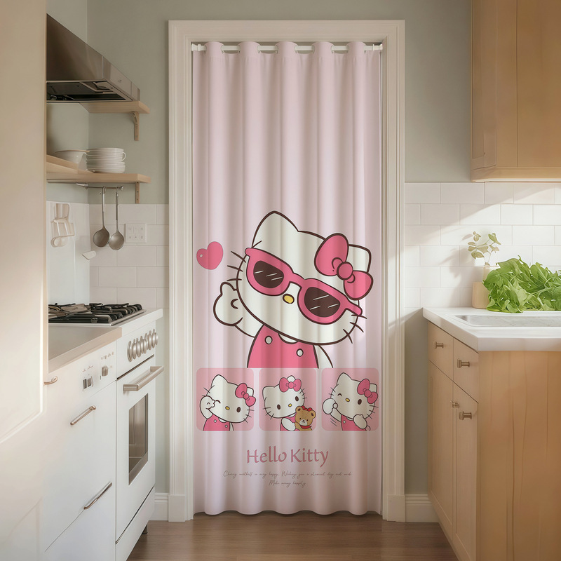 Kitty Cute Door Curtain 2025 New Door Curtain Partition Curtain Anti-Air Conditioning Punch-Free Kitchen Door Curtain Air Conditioner Home Kitty Cute Door Curtain 2025 New Door Curtain Partition Curtain Anti-Air Conditioning Punch-Free Kitchen Door Curtain Air Conditioner Home