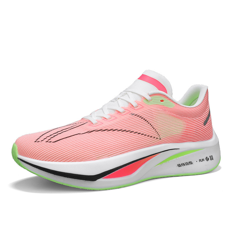 Feidian 4c zapatos para correr de tablero de carbono suela suave 2025 nuevo estudiante de deportes zapatos de rebote ultraligeros zapatos deportivos para correr para hombres