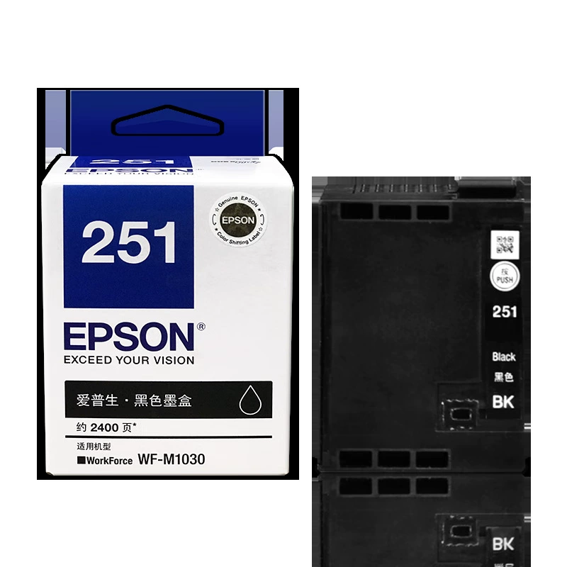 Оригинальный картридж Epson, принтер, чернила, T251, 1030