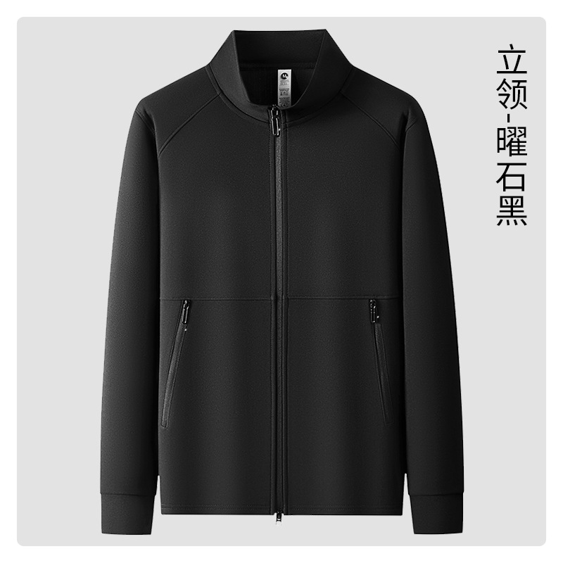 秋季工作服工装开衫外套跨境户外男士运动衫立领薄款拉链卫衣定制|undefined