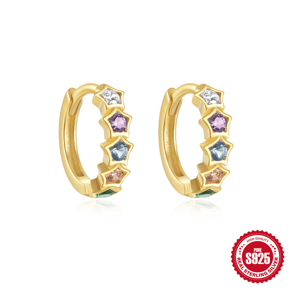 Pendientes de lazo de aceite de goteo de viento de niña de nuevo estilo de verano Pendientes de plata de ley s925 de moda simple para mujer