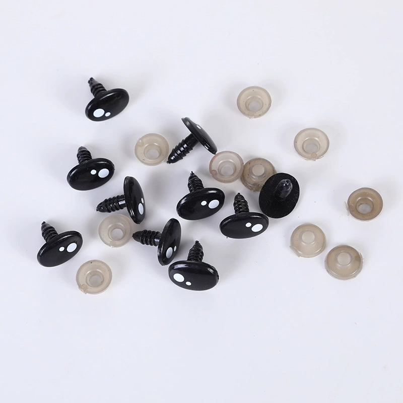 Кукла с двумя точками, белый глаз, кавайные кукольные глаза с прокладкой, овальные глаза, нос, мягкие игрушки, аксессуары