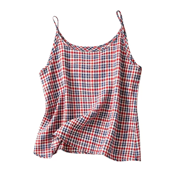 2026 New Cross-Border Cotton and Linen Camisole Loose-Fitting Inner Wear European and American Style Simple Sleeveless Base Top