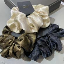 【梵栀】韩国水墨画丝质大肠发圈发饰马尾头绳头饰发绳手工原创