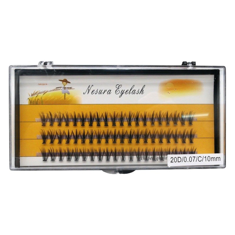 Las pestañas postizas de espantapájaros injertadas por fusión en caliente transfronterizas 10D/20D/30D/40D son naturalmente gruesas y extendidas