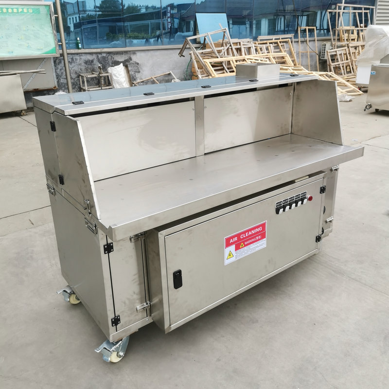 无烟净化烧烤炉一体机商用摆摊平吸款烧烤架净化器烧烤车