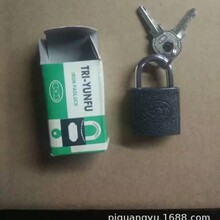 厂家直销20mm直开普通灰色挂锁，盒装，可定 制客户牌子