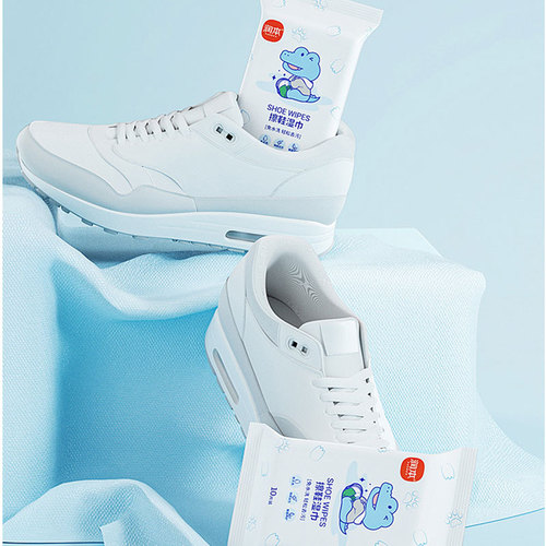 Run this shoe polishing wipes for white shoes, shoe polishing artifact, special wet wipes for cleaning, no need to wash, remove oil and stains