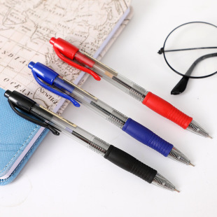 Tianfeng OG-5860 silky medium oil pen 0.7mm student black blue ballpoint pen teacher correct red refill