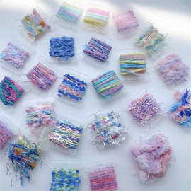 手混线小样藏族脏鞭发绳波西米亚头饰辅料DIY配件特色线包装