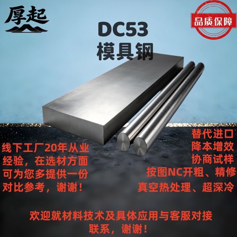 DC53冷作模具钢精密冲压模冷锻模具冷挤压模高速冲裁冲头精密高速
