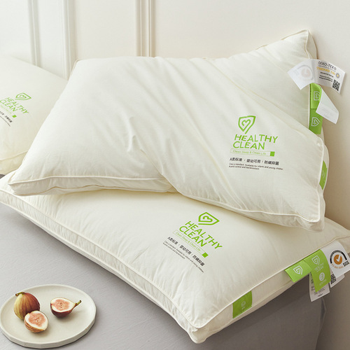 A class no-fluorescent pillow from Manufacturer A, Xinjiang all-cotton five-star hotel down feather pillow, traceless dropshipping
