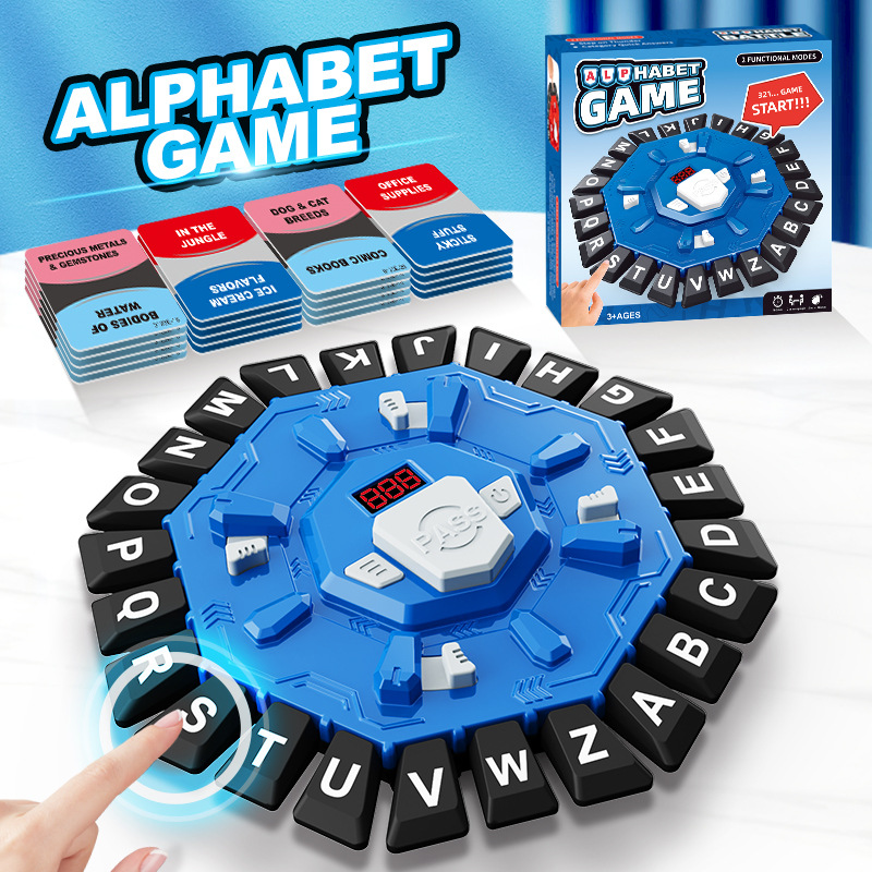 Transfronterizos escritorio creativo rompecabezas loco alfabeto juego de mesa amazon juegos de mesa ritmo giradisco juguetes image 6
