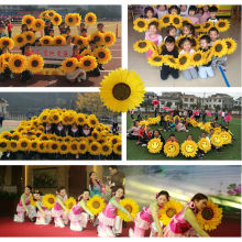 手拿花向日葵道具舞蹈演出道具幼儿园表演运动会开幕式入场太阳花