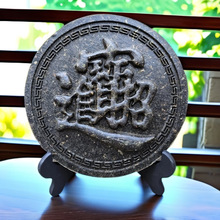 重剑无锋招财普洱茶雕摆件工艺茶居家装饰摆设礼品茶饼工艺品商务