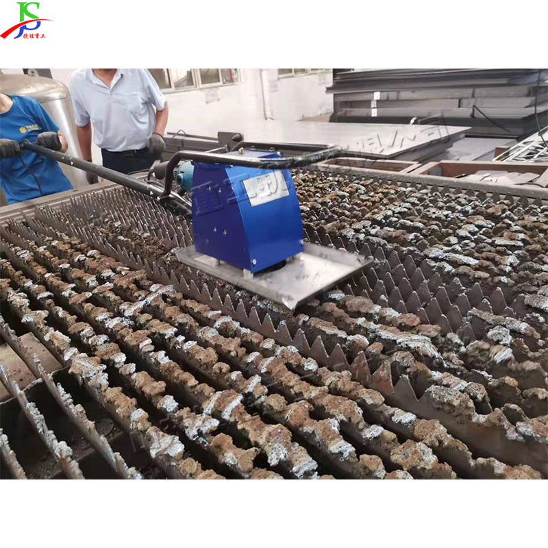 Equipo automático de eliminación de escoria de corte de perfil industrial limpiador de residuos de construcción máquina de eliminación de escoria de corte de plasma