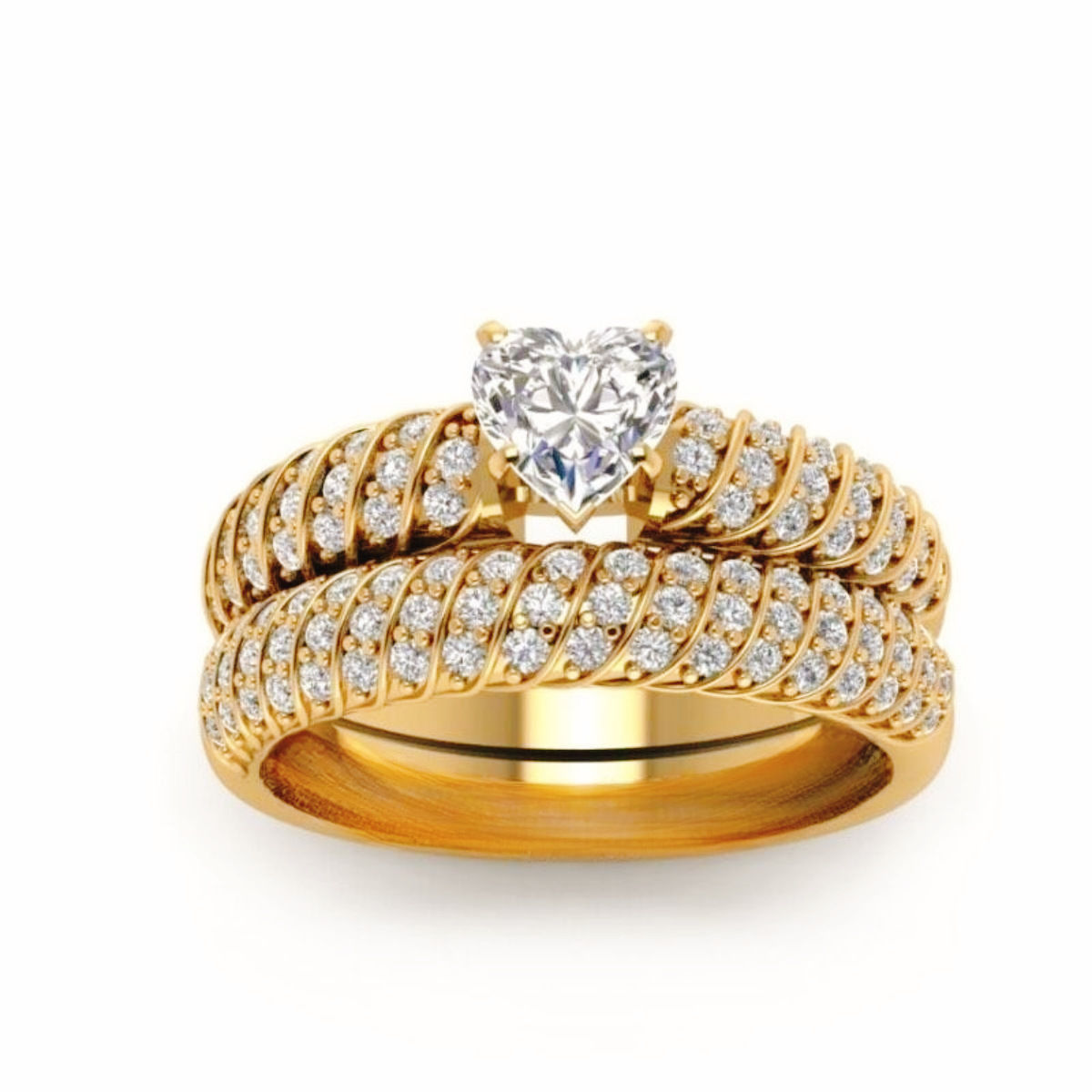 Cross-border hot selling fashion elegant golden couple ring simple exquisite micro inlaid zircon ring Versatile Engagement Ring