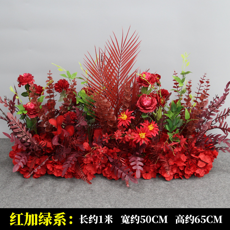 新商品の結婚祝いの大きいタイプの花を並べて絹の花の完成品の装飾をシミュレーションします。|undefined