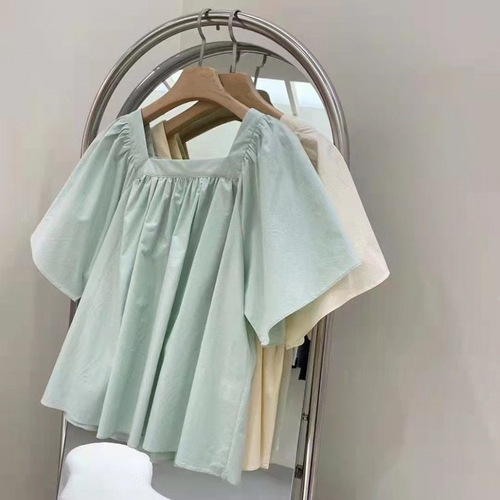 Summer Women's French Playful Lively Street Style Shirts Fashion Youthful Unique Slimming Stunning Top